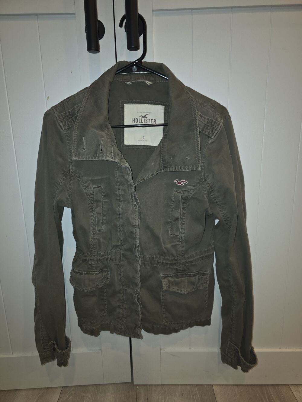 Hollister Women's Military Utility Jacket Mikitary Green Size Large